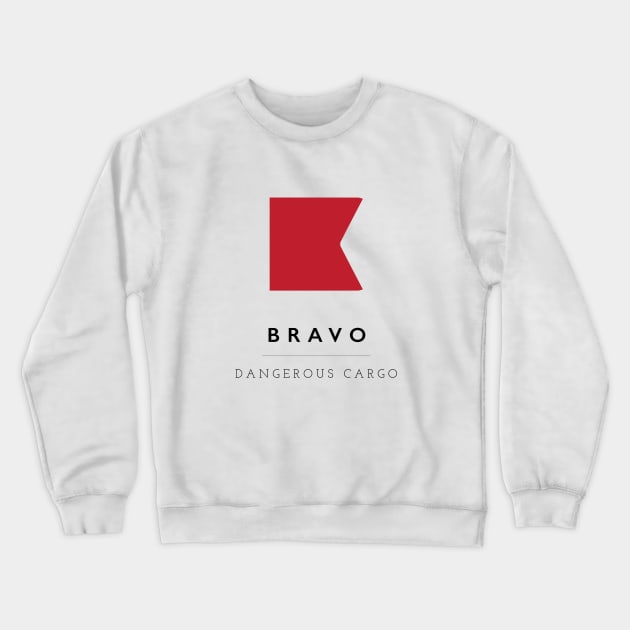 Bravo: ICS Flag Semaphore Crewneck Sweatshirt by calebfaires